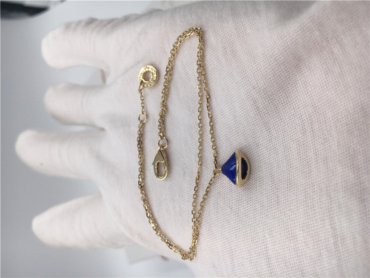 18K Kuning Emas Perhiasan Mewah Perhiasan Divas Dream Bracelet BR857290 Dengan Lapis Lazuli