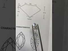 Diproduksi di laboratorium Marquise Diamond VVS-VS D-F Warna Sertifikasi IGI