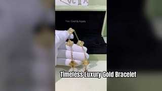 Gelang emas 18K VCA Vintage Alhambra