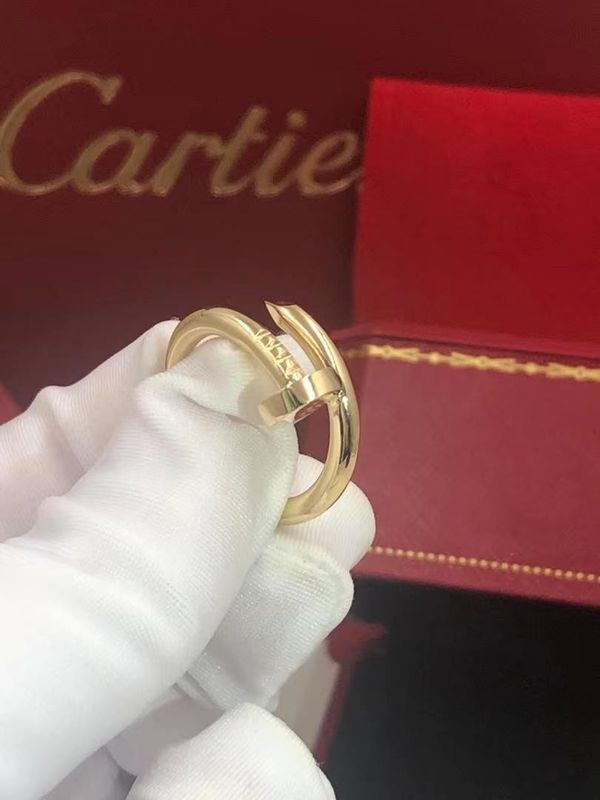 Kualitas 18K Emas Juste Un Clou Cincin Kuning Putih Mawar Emas Merah Muda pabrik