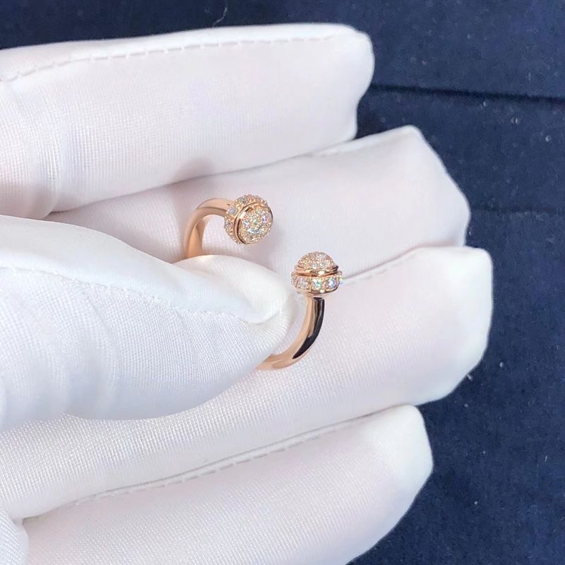 Kualitas Wanita Piaget Kepemilikan Lingkaran Terbuka Cincin Berlian Kira-kira. 0,34 Ct pabrik