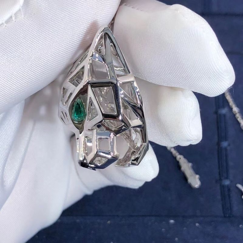 Kualitas OEM Cartier Panther Kalung Paket Asli 18k Emas Dan VS Berlian Asli pabrik