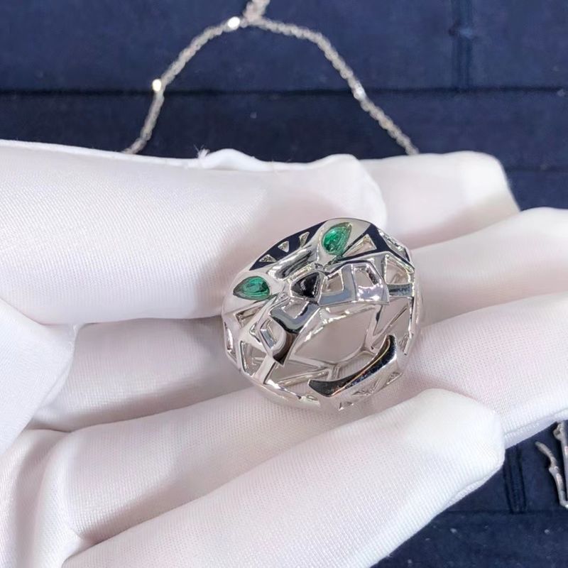 Kualitas OEM Cartier Panther Kalung Paket Asli 18k Emas Dan VS Berlian Asli pabrik