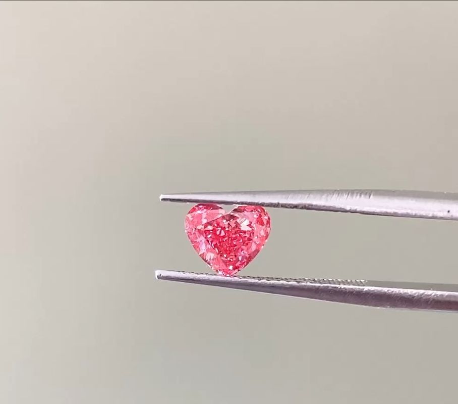 Kualitas LuxuryShine Fancy Pink / Fancy Intense Pink / Fancy Vivid Pink Heart Cut Laboratorium Berlian VVS-VS1 Berlian Asli & Perhiasan Pernikahan & Perhiasan Khusus pabrik