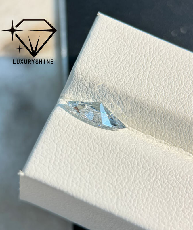 Kualitas LuxuryShine VVS2 Marquise Bentuk 0.3-15ct Lab Diamonds D-F Warna 3EX Cut Batu Dengan Sertifikat IGI Berlian Asli pabrik
