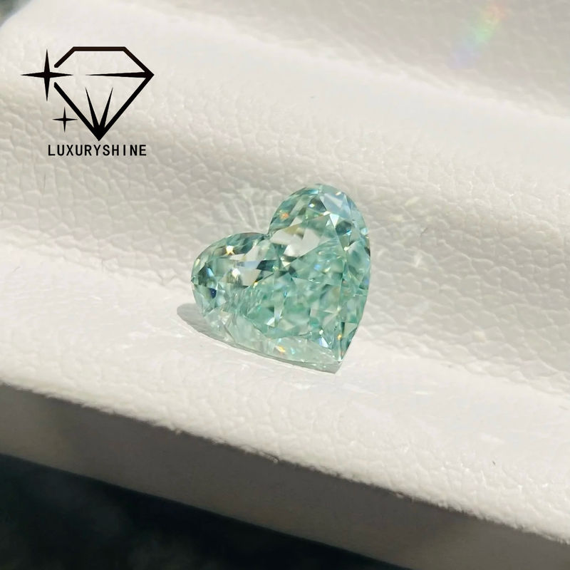 Kualitas LuxuryShine Pink / Yellow / Green Heart Cut Lab Diamond VVS-VS Berlian Asli & Perhiasan Pernikahan & Perhiasan Khusus pabrik