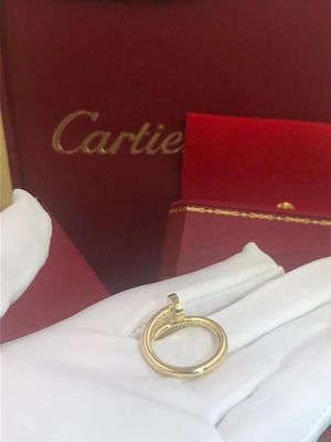 Kualitas 18K Emas Juste Un Clou Cincin Kuning Putih Mawar Emas Merah Muda pabrik