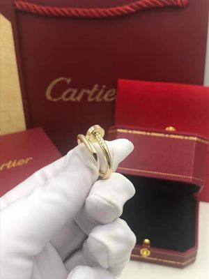 Kualitas 18K Emas Juste Un Clou Cincin Kuning Putih Mawar Emas Merah Muda pabrik