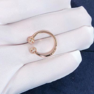 Kualitas Wanita Piaget Kepemilikan Lingkaran Terbuka Cincin Berlian Kira-kira. 0,34 Ct pabrik