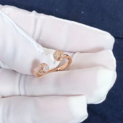 Kualitas Wanita Piaget Kepemilikan Lingkaran Terbuka Cincin Berlian Kira-kira. 0,34 Ct pabrik