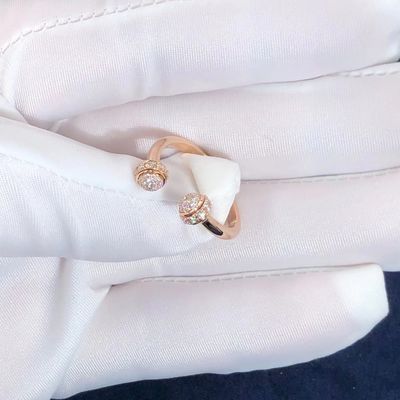 Kualitas Wanita Piaget Kepemilikan Lingkaran Terbuka Cincin Berlian Kira-kira. 0,34 Ct pabrik
