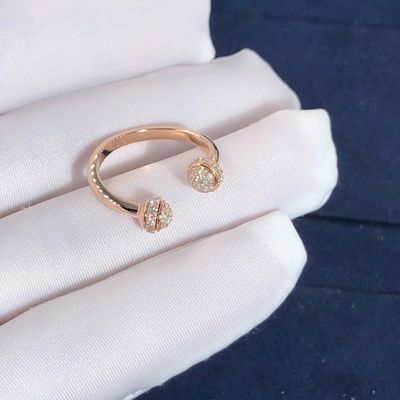 Kualitas Wanita Piaget Kepemilikan Lingkaran Terbuka Cincin Berlian Kira-kira. 0,34 Ct pabrik