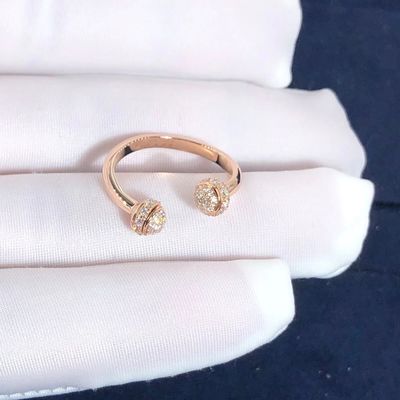 Kualitas Cincin Terbuka Piaget Possession Dalam Set Emas Mawar 18K Dengan 58 Berlian Potongan Cemerlang pabrik