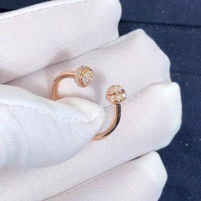 Kualitas Cincin Terbuka Piaget Possession Dalam Set Emas Mawar 18K Dengan 58 Berlian Potongan Cemerlang pabrik