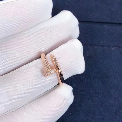 Kualitas Cartier Juste un Clou Cincin Emas Kuning Emas Putih Mawar Emas Dan Berlian Asli pabrik