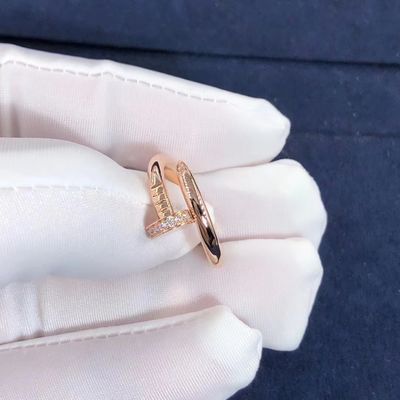 Kualitas Cartier Juste un Clou Cincin Emas Kuning Emas Putih Mawar Emas Dan Berlian Asli pabrik