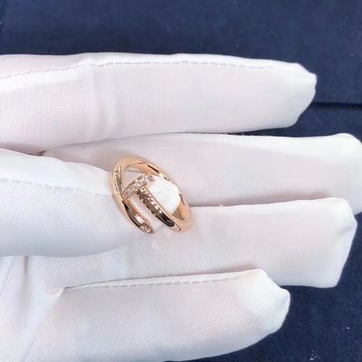 Kualitas Cartier Juste un Clou Cincin Emas Kuning Emas Putih Mawar Emas Dan Berlian Asli pabrik