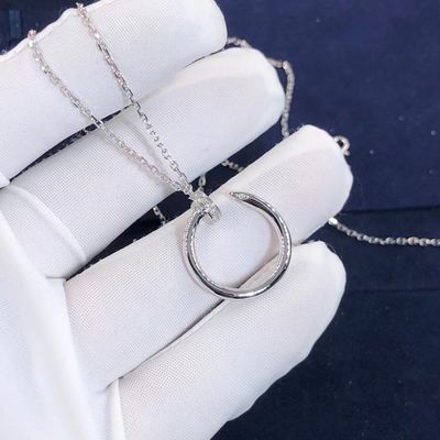 Kualitas Cartier Juste Un Clou Kalung Nyata VS Berlian Kalung Emas 18K pabrik