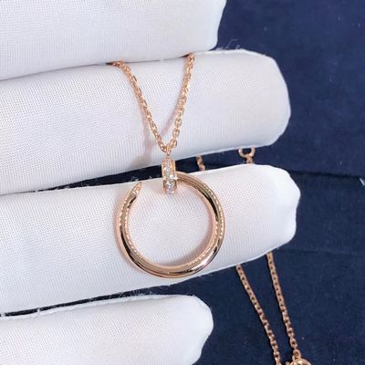 Kualitas Cartier Juste Un Clou Kalung Nyata VS Berlian Kalung Emas 18K pabrik