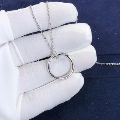 Kualitas Cartier Juste Un Clou Kalung Nyata VS Berlian Kalung Emas 18K pabrik
