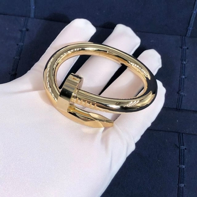 18K Rose Gold Car Tier Gelang Juste Un Clou Ukuran 17 Model Besar Untuk Wanita