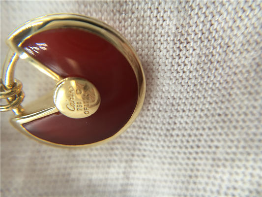 Kualitas XS Model High End Custom Jewelry Amulette De Necklace 18K Rose Gold Carnelian pabrik