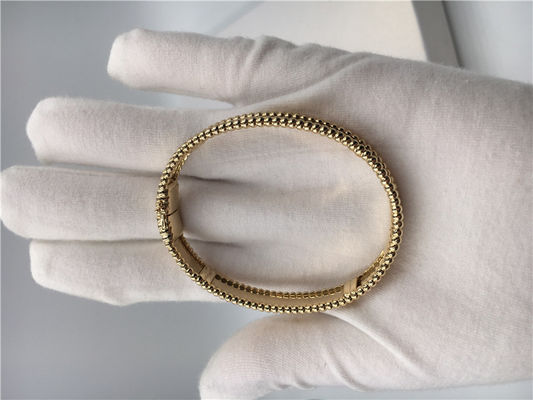 Kualitas Model Sedang Van Cleef Dan Arpels Signature Bracelet Gelang VCA Emas Kuning pabrik
