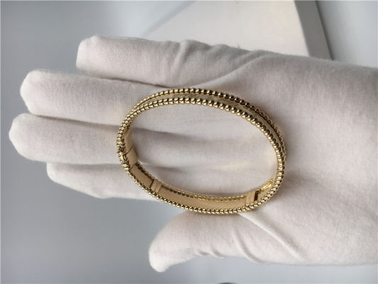 Kualitas Model Sedang Van Cleef Dan Arpels Signature Bracelet Gelang VCA Emas Kuning pabrik