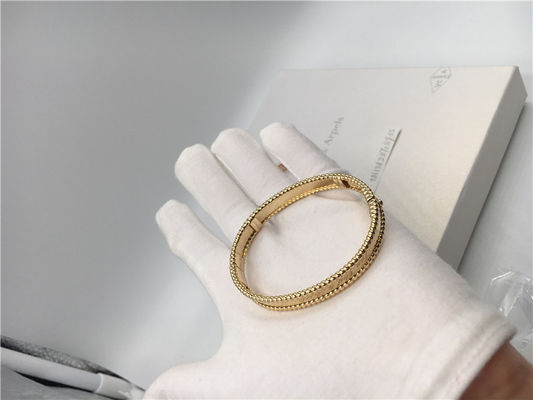 Kualitas Model Sedang Van Cleef Dan Arpels Signature Bracelet Gelang VCA Emas Kuning pabrik