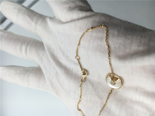 XS Model Perhiasan Emas Mewah Amulette Gelang Set Dengan Brilian - Potong Berlian