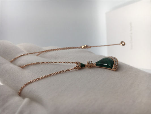 Kualitas Perhiasan Mewah Mewah Perhiasan Divas Dream Necklace CL857473 Dengan Malachite / Diamonds pabrik