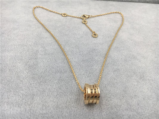 Fashion Klasik Wanita 18k Emas Rantai Kalung Dengan Pendant 100% buatan tangan