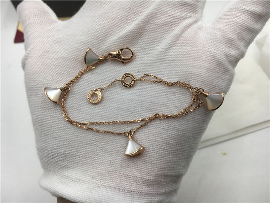 Kualitas No Diamond Luxury Jewelry Jewelry Divas Dream Bracelet 18K Rose Gold Dengan Morher Of Pearl pabrik