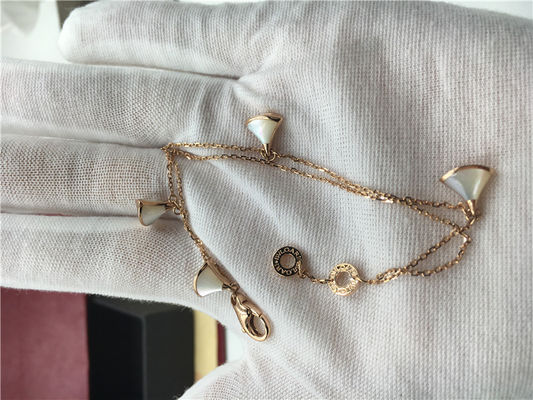 Kualitas No Diamond Luxury Jewelry Jewelry Divas Dream Bracelet 18K Rose Gold Dengan Morher Of Pearl pabrik