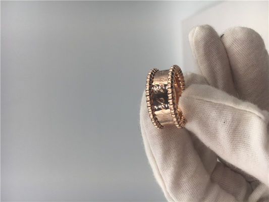 Kualitas Cincin Pertunangan Emas Mawar Vintage, Cincin Pertunangan Pita Emas Wanita pabrik