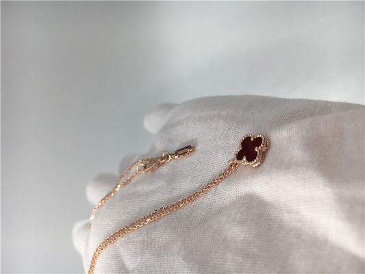Kualitas Kalung Rantai Emas Tipis Berbentuk Bawah, Kalung Liontin Emas 18k Dengan Batu Permata Gem pabrik