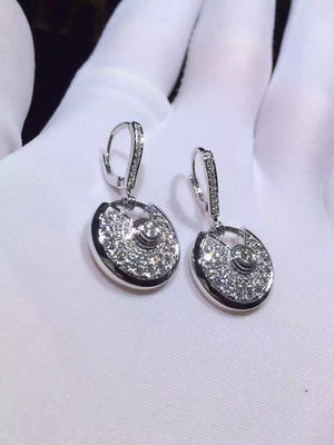 Kualitas N8515029 Anting Berlian 18K Emas Putih Untuk Wanita Muda pabrik