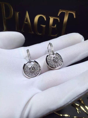 Kualitas N8515029 Anting Berlian 18K Emas Putih Untuk Wanita Muda pabrik