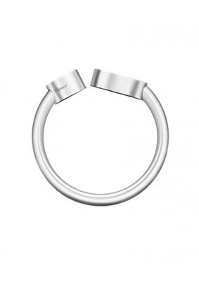 Kualitas 0.22 Carat Berlian Alami 18K Chopard Happy Hearts Cincin Buatan Tangan Tanpa Batu pabrik