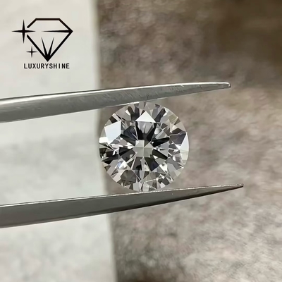 LuxuryShine 100% Berlian Asli D-F Warna VVS2 Putih Bulat Bentuk Excellent Cut Lab Tumbuh Berlian Dengan Sertifikat IGI