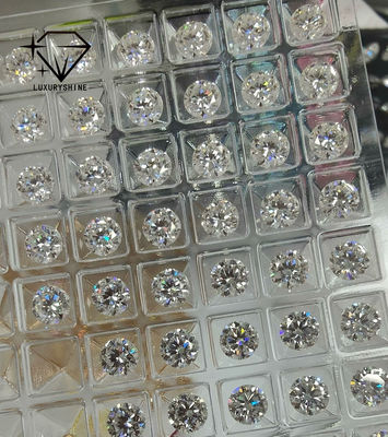 Kualitas LuxuryShine VS1 Laboratorium Berlian 1ct 2ct 3ct 4ct 5ct Potongan Bulat Putih Excellent Cut IGI Sertifikat pabrik