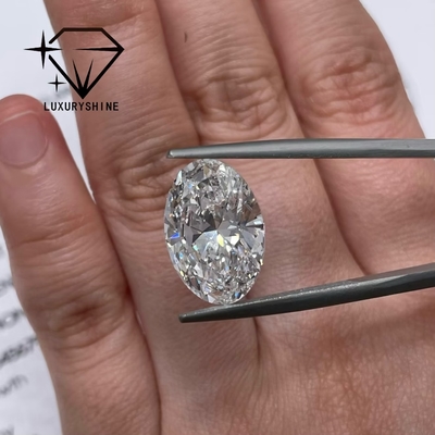 LuxuryShine 0.1-10CT VVS2 Laboratorium Berlian Tumbuh D-F Warna Putih Oval Excellent Cut Dengan Sertifikat IGI 3EX Cut Batu oleh LuxuryShine