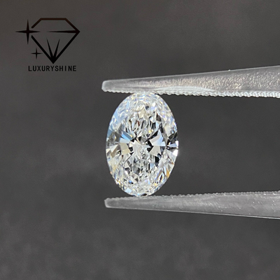 Berlian Lab Grown Potongan Luar Biasa LuxuryShine D-F Warna Putih Oval 0.1-10CT VS1 dengan Sertifikat IGI Potongan 3EX