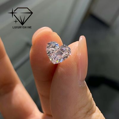 Kualitas LuxuryShine VS1 Berlian Hati Putih Potongan Sangat Bagus Ditanam di Laboratorium 1CT 2CT 3CT 4CT 5CT Mendukung Kustomisasi Khusus pabrik