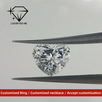Kualitas LuxuryShine VVS2 Putih Hati Potongan Sangat Bagus Berlian Buatan Laboratorium 1CT 2CT 3CT 4CT 5CT Mendukung Kustomisasi Khusus pabrik