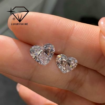 Kualitas LuxuryShine VS1 Berlian Hati Putih Potongan Sangat Bagus Ditanam di Laboratorium 1CT 2CT 3CT 4CT 5CT Mendukung Kustomisasi Khusus pabrik