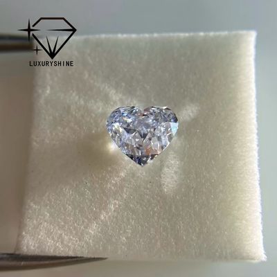 Kualitas LuxuryShine VS1 Berlian Hati Putih Potongan Sangat Bagus Ditanam di Laboratorium 1CT 2CT 3CT 4CT 5CT Mendukung Kustomisasi Khusus pabrik