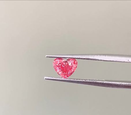 Kualitas LuxuryShine Fancy Pink / Fancy Intense Pink / Fancy Vivid Pink Heart Cut Laboratorium Berlian VVS-VS1 Berlian Asli & Perhiasan Pernikahan & Perhiasan Khusus pabrik