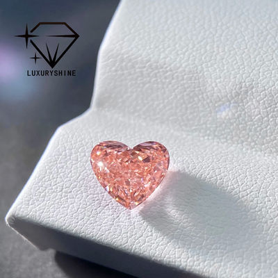 Kualitas LuxuryShine Fancy Pink / Fancy Intense Pink / Fancy Vivid Pink Heart Cut Laboratorium Berlian VVS-VS1 Berlian Asli & Perhiasan Pernikahan & Perhiasan Khusus pabrik