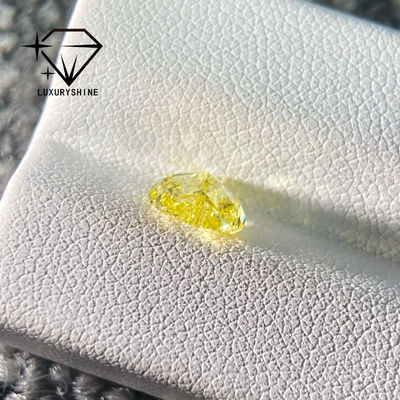Kualitas LuxuryShine VS1 Berlian Buatan Laboratorium Kuning Mewah Bentuk Hati 1CT 2CT 3CT 4CT 5CT Berlian Asli Dengan Sertifikat IGI pabrik